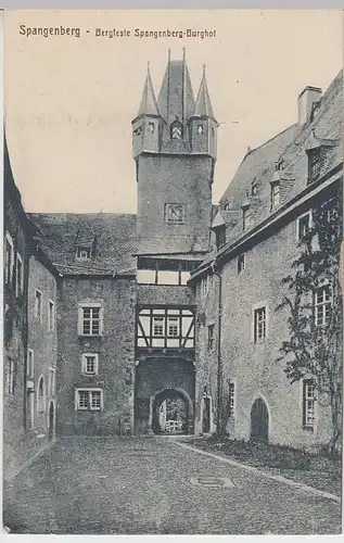 (34352) AK Spangenberg, Bergfeste, Burghof, vor 1945