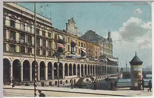 (34336) AK Hamburg, Alsterarcaden, 1912