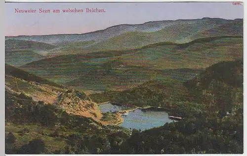 (34335) AK Welscher Belchen, Neuweier Seen, Elsass, vor 1945