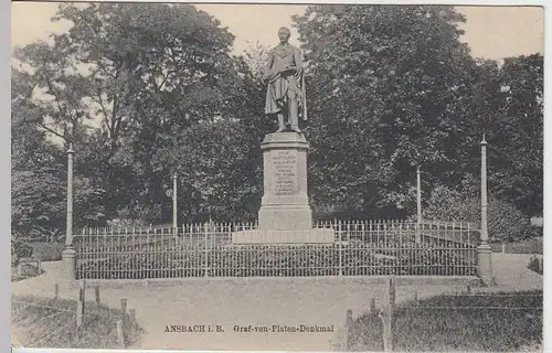 (34326) AK Ansbach i.B., Graf-von-Platen-Denkmal, 1918