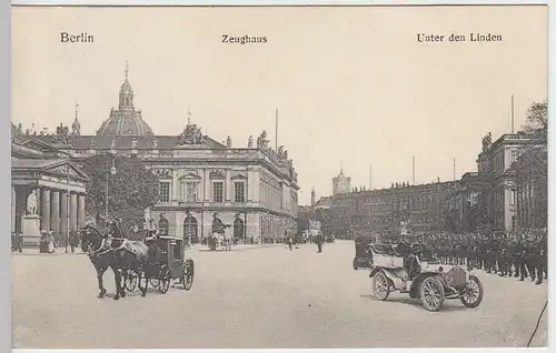 (34325) AK Berlin, Unter der Linden, Zeughaus, 1913