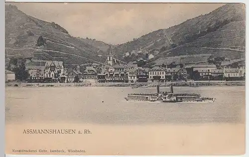 (34286) AK Assmannshausen, Panorama, vor 1905