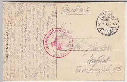 (34261) AK Bad Buckow, Silberkehle, Feldpost 1915