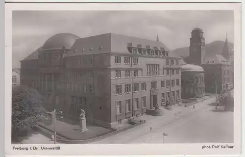 (34224) Foto AK Freiburg i.Br., Universität, Feldpost 1943