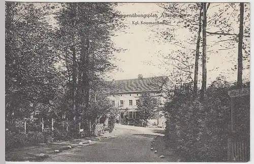 (34223) AK Truppenübungsplatz Altengrabow, Kgl. Kommandantur, 1915