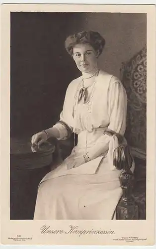 (34208) AK Kronprinzessin Cecilie zu Mecklenburg, Kriegs-Karte 1914