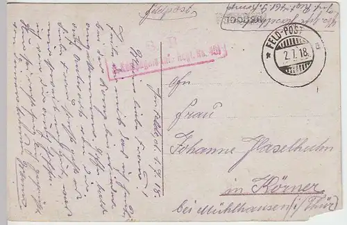 (34195) AK Brüssel, Bruxelles, Rozenhoedkaai, Feldpost 1918