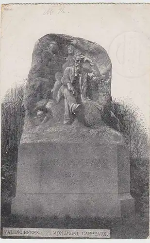 (34186) AK Valenciennes, Monument Carpeaux, Feldpost 1917