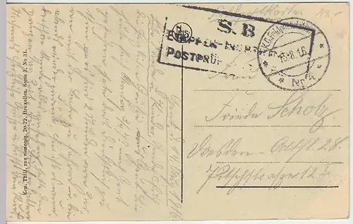 (34175) AK Gand, Gent, Stadtblick, Feldpost 1916