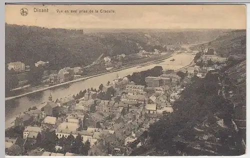 (34167) AK Dinant, Vue en aval pris de la Citadelle, 1915