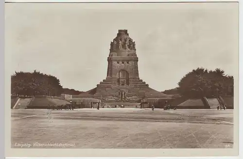 (34156) Foto AK Leipzig, Völkerschlachtdenkmal, vor 1945