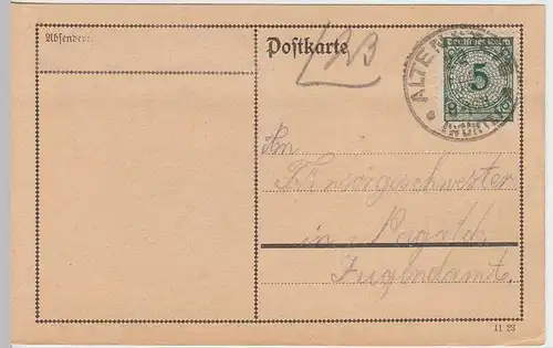 (33855) Postkarte DR Altensteig 1922