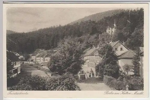 (34040) AK Friedrichroda, Partie am Kalten Markt, 1928