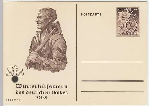 (33808) Motiv-Ganzsache DR Winterhilfswerk Februar 1939