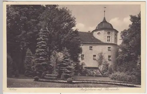 (34018) AK Zittau, Stadtgärtnerei mit Blumenuhr, 1933