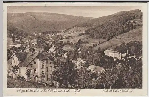 (34004) AK Bad Schwarzbach, Czerniawa-Zdrój, Totalblick, 1932