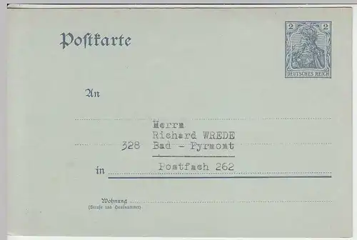 (33726) Ganzsache DR um 1900