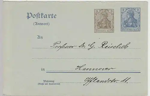 (33725) Ganzsache DR um 1900