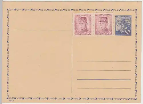 (33703) Ganzsache Tschechoslowakei