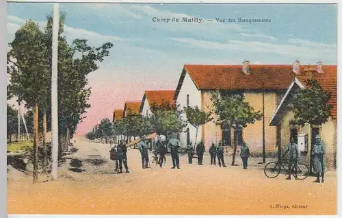 (33911) AK 1.WK, Franz. Armee, Camp de Mailly, Barackenlager
