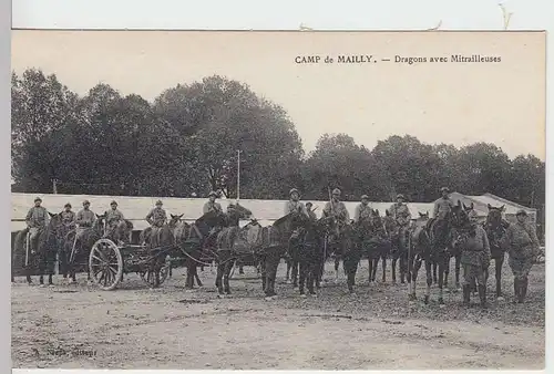 (33908) AK 1.WK, Franz. Armee, Camp de Mailly, Masch.-Gew.-Zug