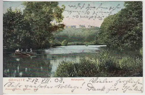 (33656) AK Görlitz, Neissepartie, 1908