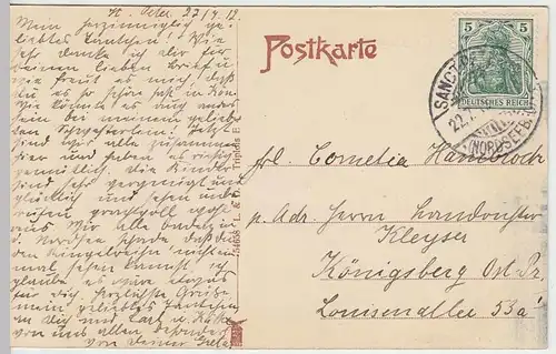 (33585) AK Nordseebad St. Peter-Ording, Wellenschlag, 1912