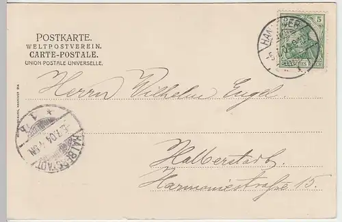 (33555) AK Hannover, Herrenhäuser Garten, 1904