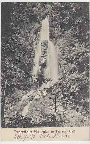 (33536) AK Brotterode, Trusetaler Wasserfall, 1908