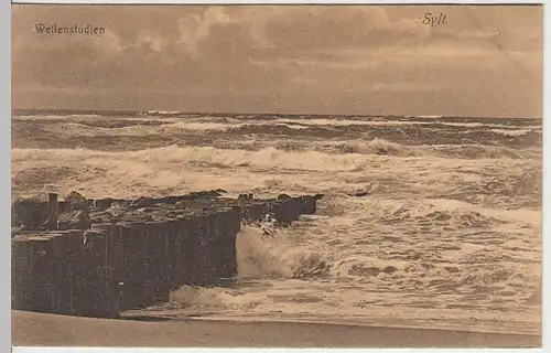 (33519) AK Sylt, Wellenstudien 1908