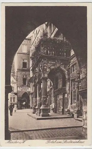 (33516) AK Münster i.W., Portal am Stadtweinhaus, 1919