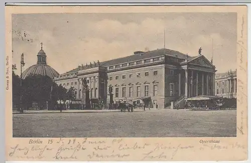 (33492) AK Berlin, Opernhaus, 1900