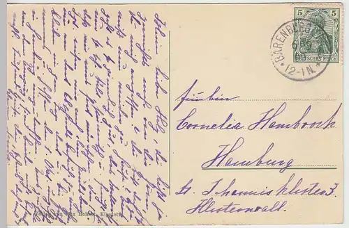 (33490) AK Oberbärenburg, Partie vom Helenenhof, 1909