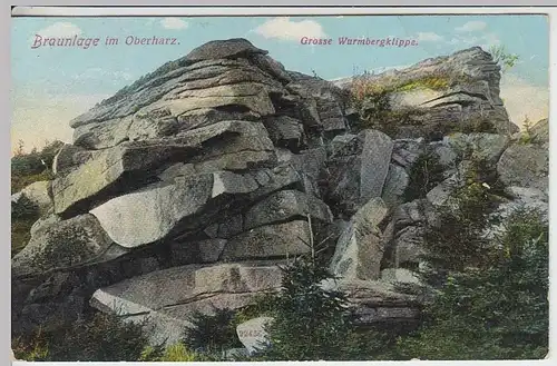 (33489) AK Braunlage, Große Wurmbergklippe, vor 1945