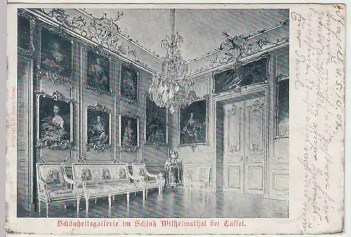 (33467) AK Calden, Schloss Wilhelmsthal, Schönheitsgalerie, 1902
