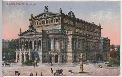 (33466) AK Frankfurt a.M., Opernhaus, 1915