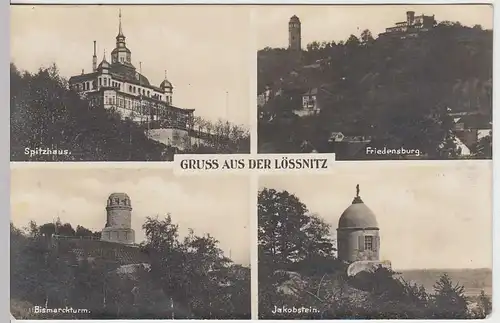 (33381) Foto AK Gruss aus der Lössnitz, Mehrbildkarte, 1930