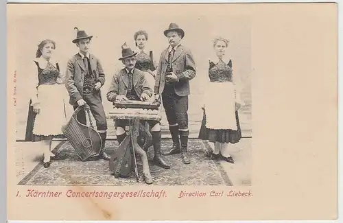 (33054) AK 1. Kärntner Concertsängergesellschaft, vor 1905