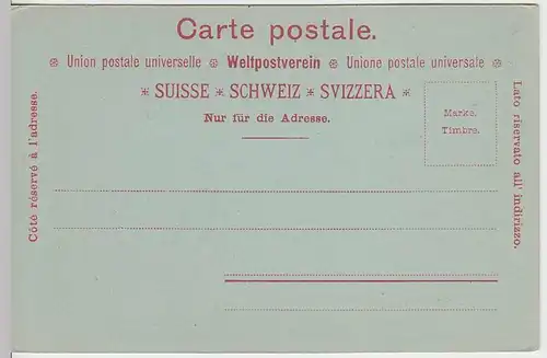 (33047) AK Gruss vom Vierwaldstättersee, Mondscheinkarte, vor 1905