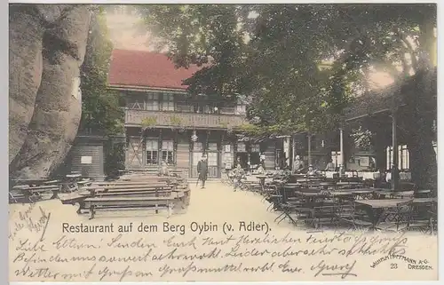(33032) AK Oybin, Berg-Restaurant (v. Adler), 1902