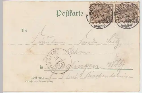 (32987) AK Spruch "Des Deutschen Reiches Gründerin", 1900