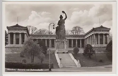 (32898) Foto AK München, Bavaria mit Ruhmeshalle, vor 1945