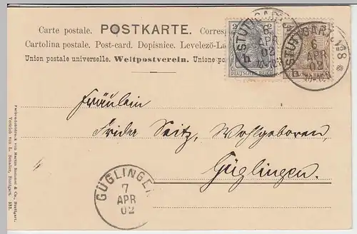(32875) AK Grußkarte, Rose, 1902