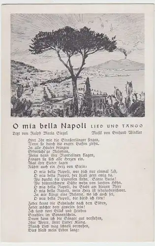 (32854) AK Sprüche "O mia bella Napoli", vor 1945