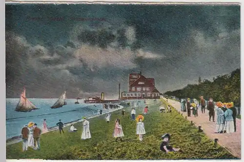 (32838) AK Bremerhaven, Strandpromenade, vor 1945