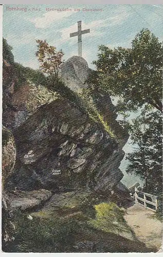 (32813) AK Ilsenburg, Hexenküche am Ilsenstein, 1910