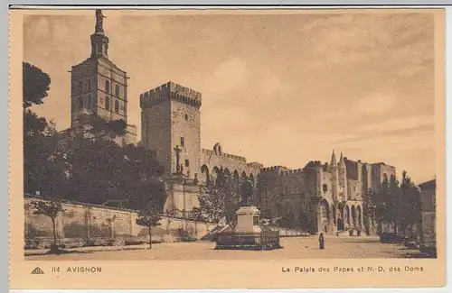 (32768) AK Avignon, Palais des Papes, vor 1945