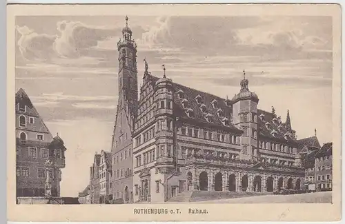 (32690) AK Rothenburg o.d.Tauber, Rathaus, vor 1945