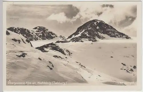 (32673) Foto AK Hochkönig (Salzburg), übergossene Alpe, 1931