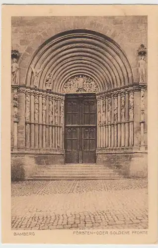 (32611) AK Bamberg, Dom, Fürstenportal, vor 1945